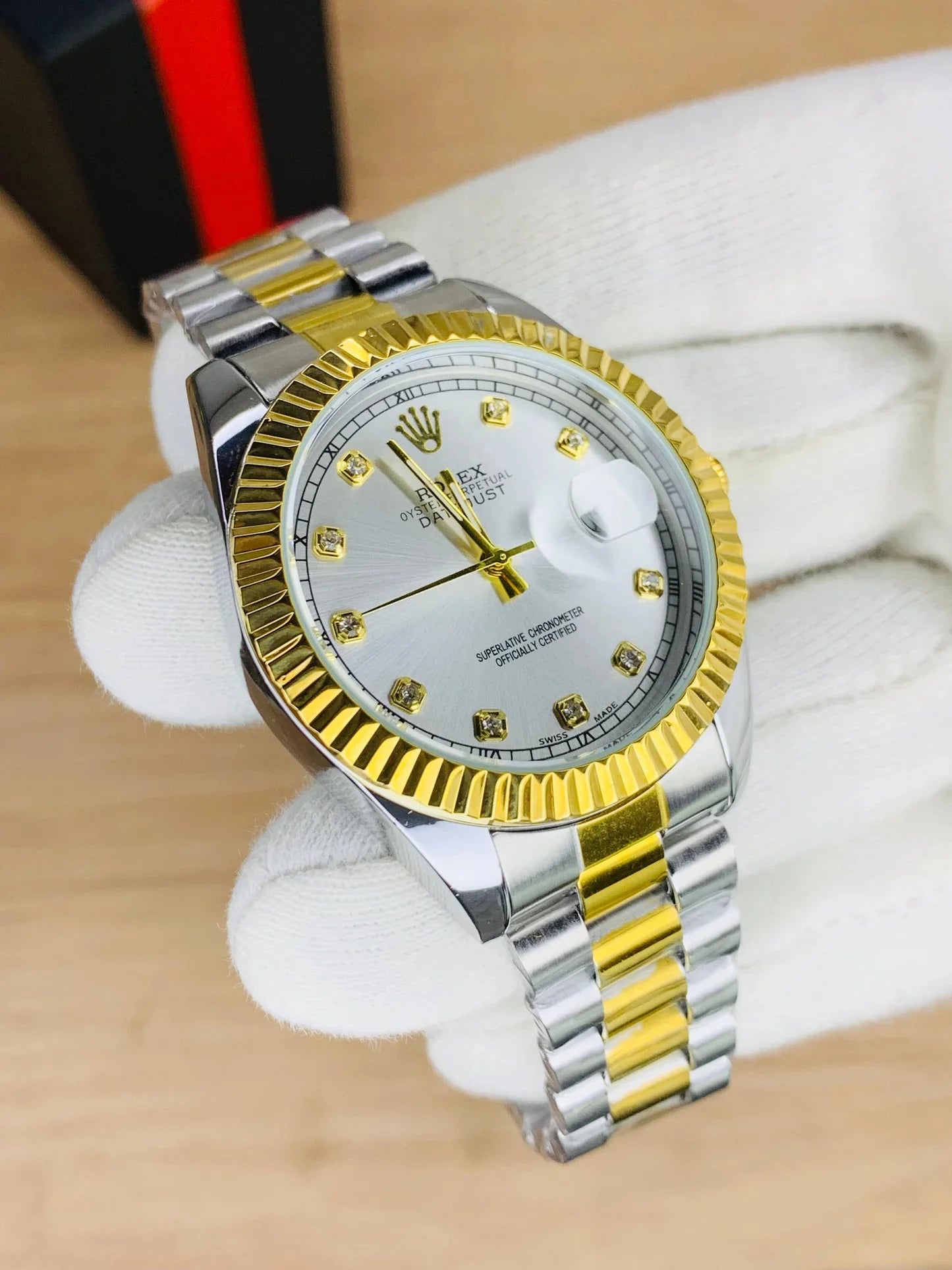 Rolex Stone Model (White) – Shine Watch