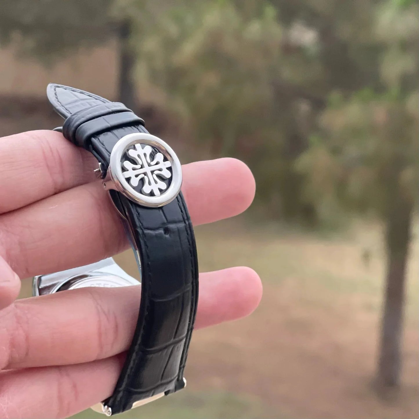 Patek Philippe SGW686 – 40mm – Black Leather Strap